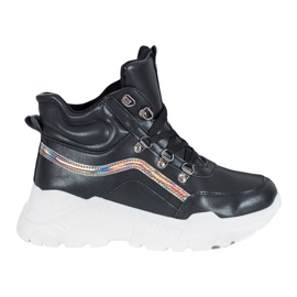 Ideal Shoes Stivali alla moda nero