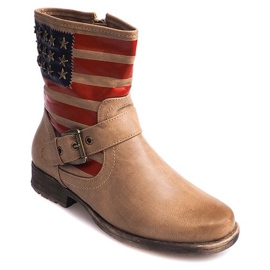 Stivaletti caldi Stivali Jodhpur Y350 Beige