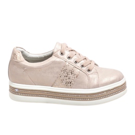 Sneakers rosa scarpe sportive HQ996