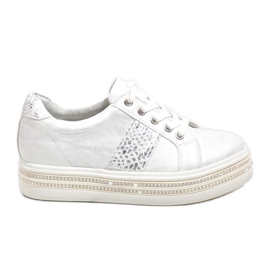 Scarpe sportive bianche sneakers HQ996 bianco