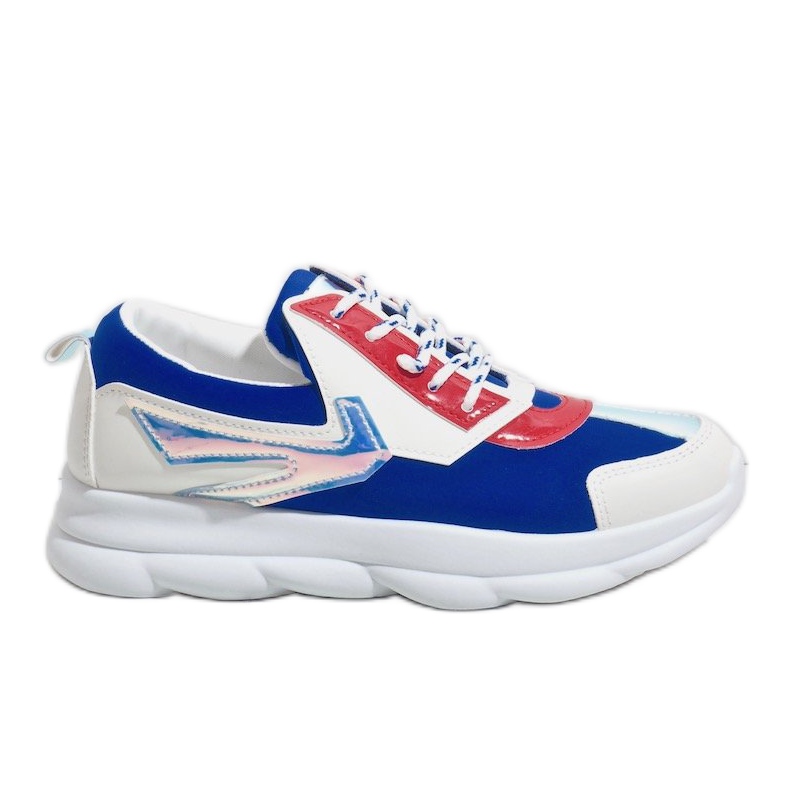 Sneakers sportive bianche da donna W-3112 bianco blu multicolore
