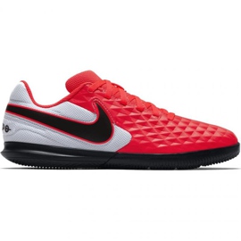 Scarpe indoor Nike Tiempo Legend 8 Club Ic Jr AT5882-606 multicolore arance e rossi