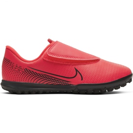 Nike Mercurial Vapor 13 Club Tf PS (V) Jr AT8178-606 scarpe da calcio rosso rosso