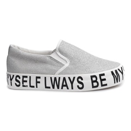 Slip On Glitter E22 grigio