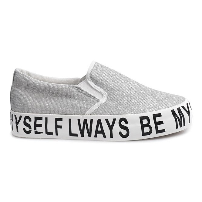 Slip On Glitter E22 grigio