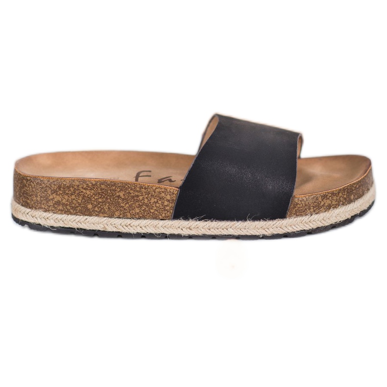 Goodin Pantofole nere alla moda nero