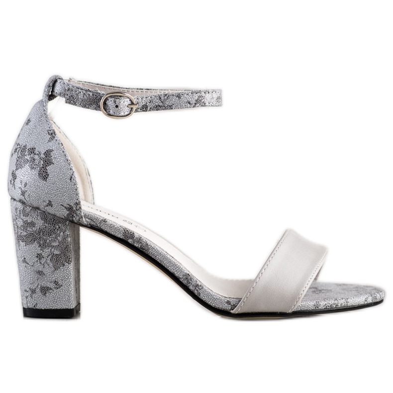 Goodin Sandali alla moda con pizzo grigio