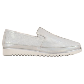 Sergio Leone Scarpe Slip On Argento grigio