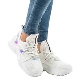 Sneakers sportive bianche K-505 bianco