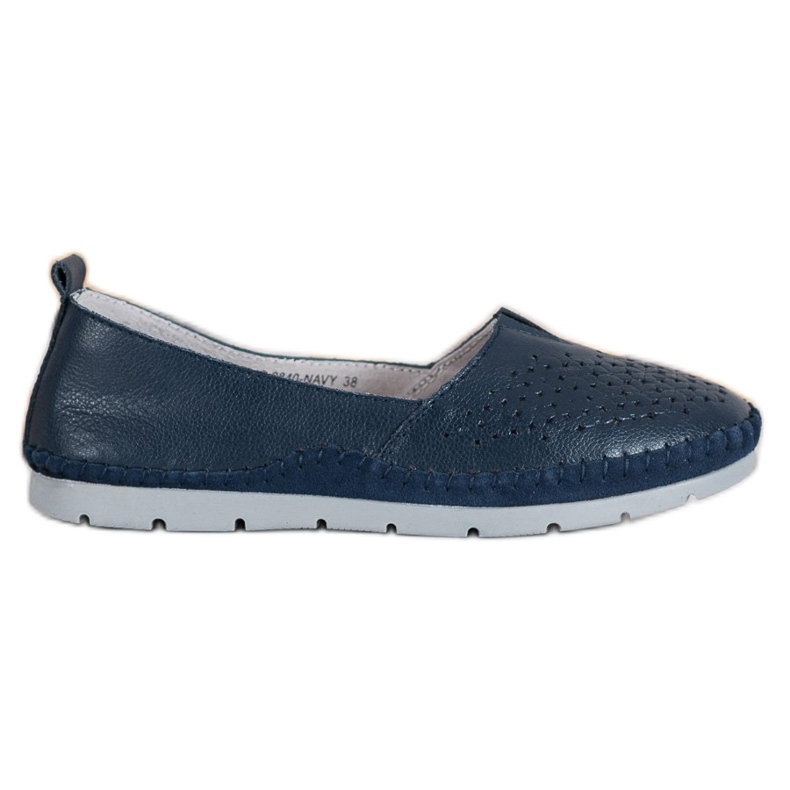 Evento Sneakers Traforate Con Ecopelle blu navy blu