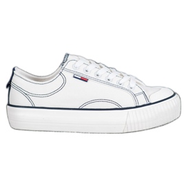 SHELOVET Sneakers bianche sulla piattaforma bianca