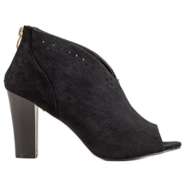 Stivali open toe VINCEZA nero