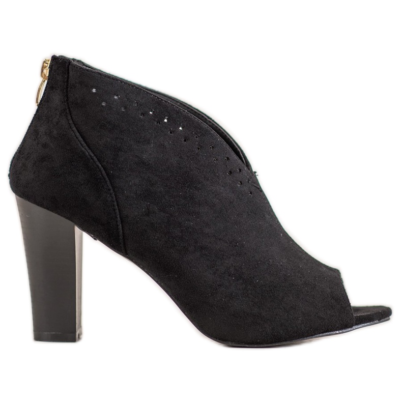 Stivali open toe VINCEZA nero