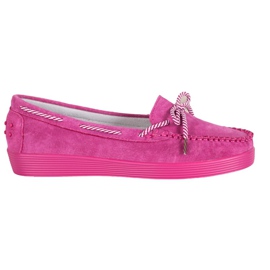 Filippo Mocassini classici in pelle rosa
