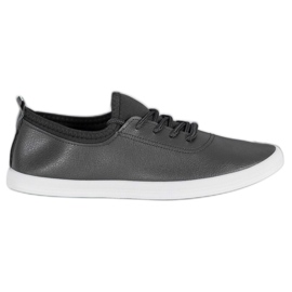 SHELOVET Sneakers Leggere Con Ecopelle nero