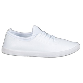 SHELOVET Sneakers Leggere Con Ecopelle bianca
