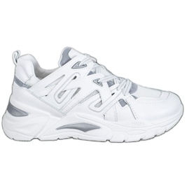 Small Swan Sneakers Pohodlné di Eco Kůže grigio