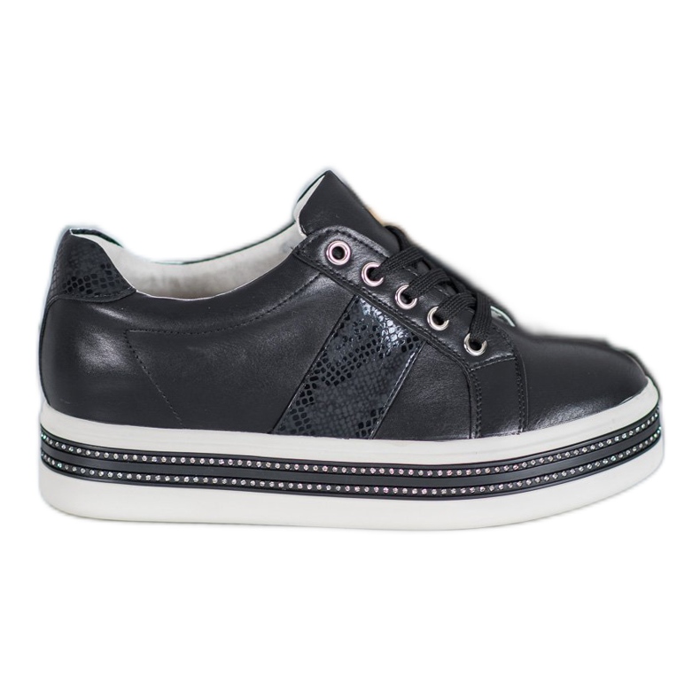 Bestelle Sneakers Con Cubic Zirconia nero