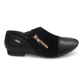 Scarpe Classiche Con Cerniera LS96 Nere nero