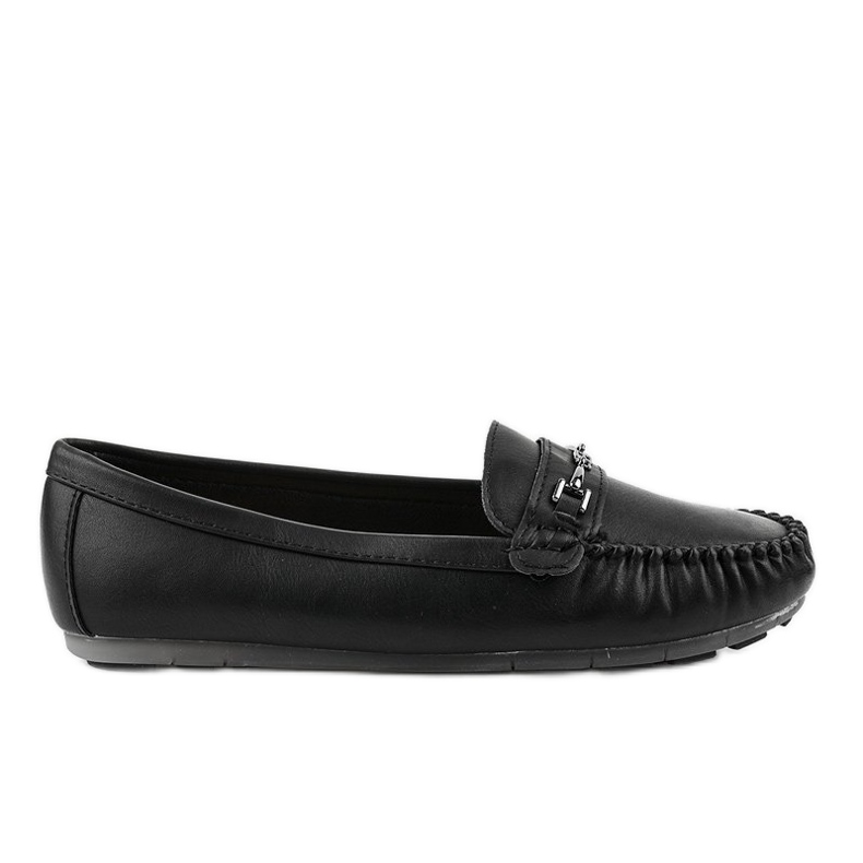 Mocassino ballerina in ecopelle nera FM3102A nero