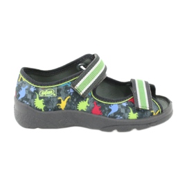 Scarpe per bambini Befado 969X140 rosso blu grigio verde giallo