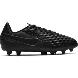 Nike Tiempo Legend 8 Club FG / MG Jr AT5881-010 scarpe da calcio nero nero