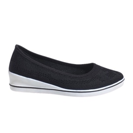 Sneakers nere sulla zeppa 1145-Y nero