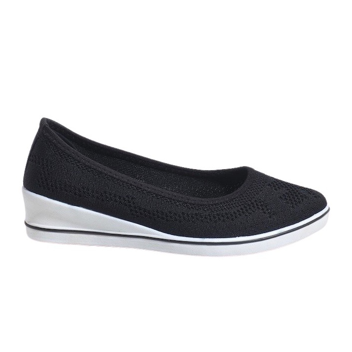 Sneakers nere sulla zeppa 1145-Y nero