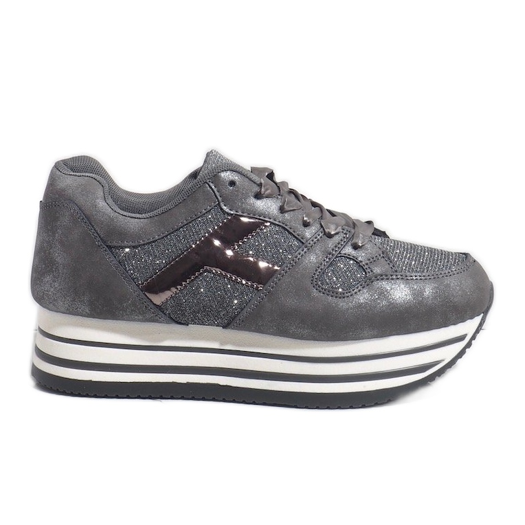 Scarpe sportive da donna alla moda grigie 1306 grigio