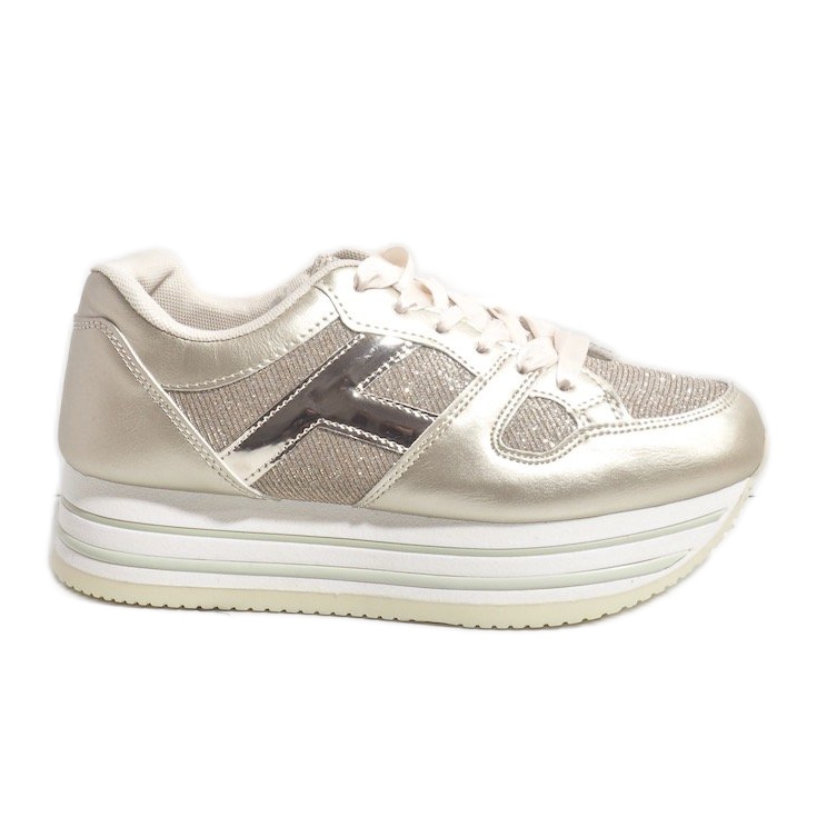 Scarpe sportive da donna alla moda in oro 1306 d'oro