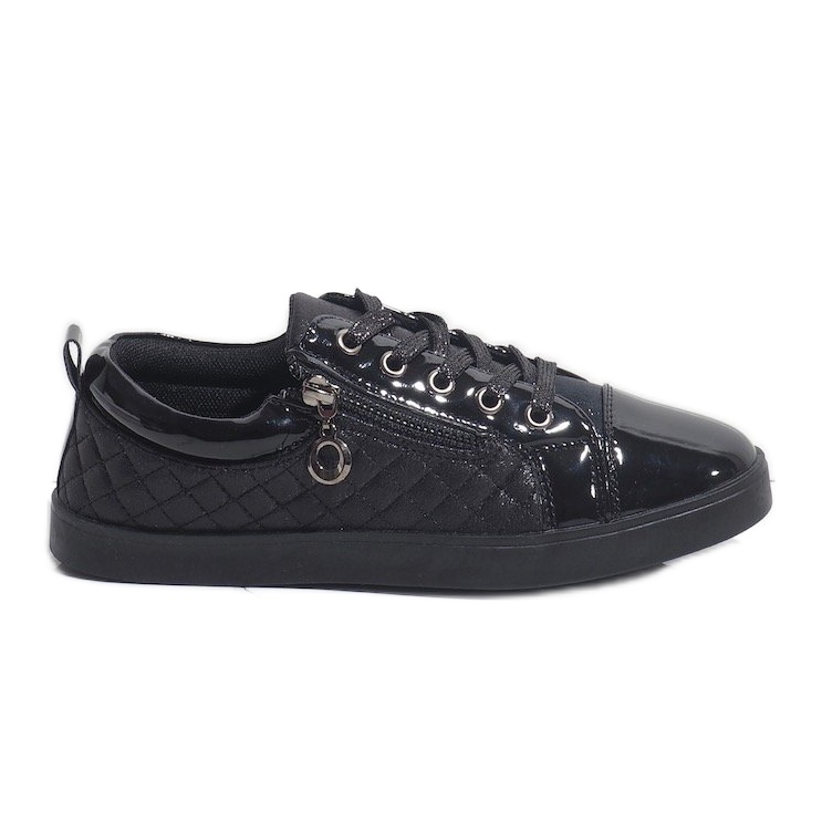Sneakers da donna alla moda nere R19-11 nero
