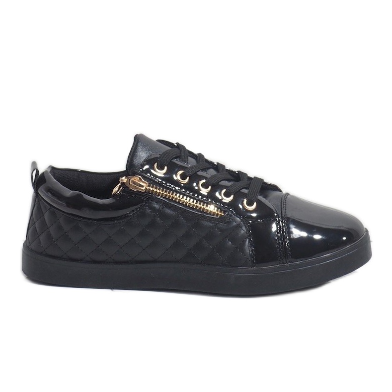 Sneakers da donna alla moda nere R19-2 nero