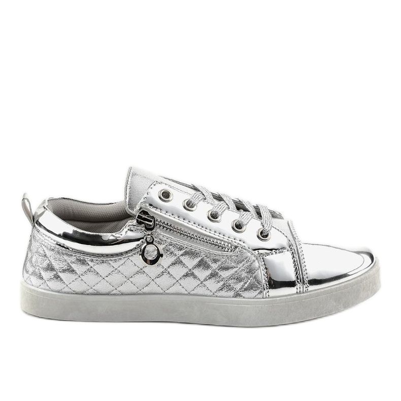 Sneakers da donna alla moda argento R19-3 grigio