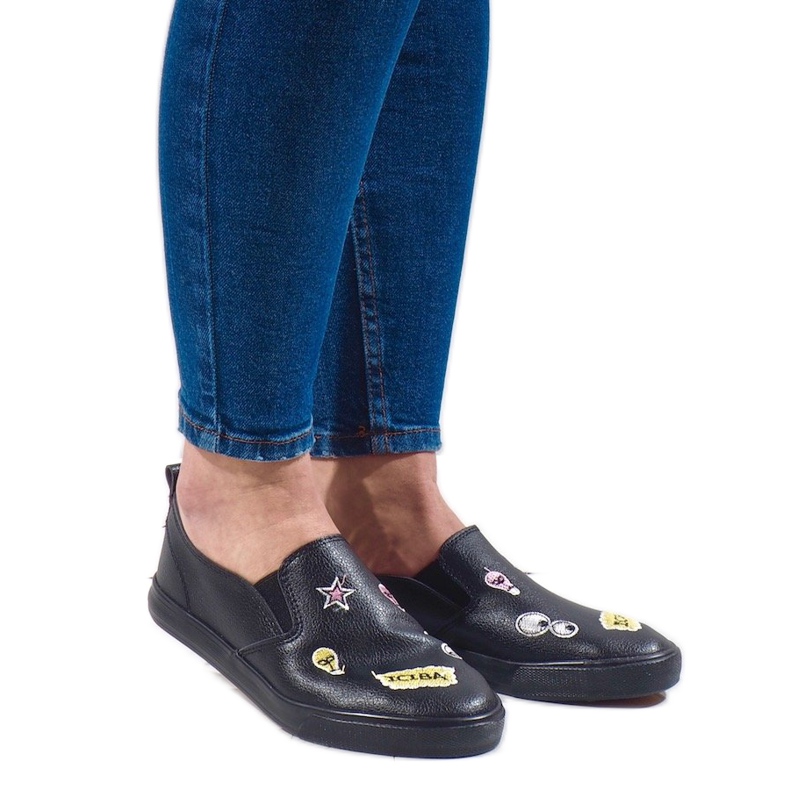Sneakers nere con stampe G82-3 nero