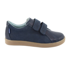 Scarpe da bambino con velcro Mazurek 1235, blu navy