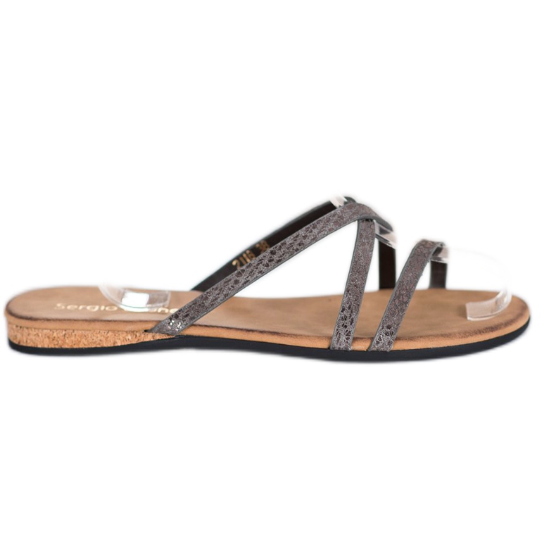 Sergio Leone Pantofole alla moda grigio