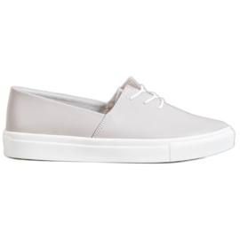 Filippo Sneakers in pelle alla moda grigio