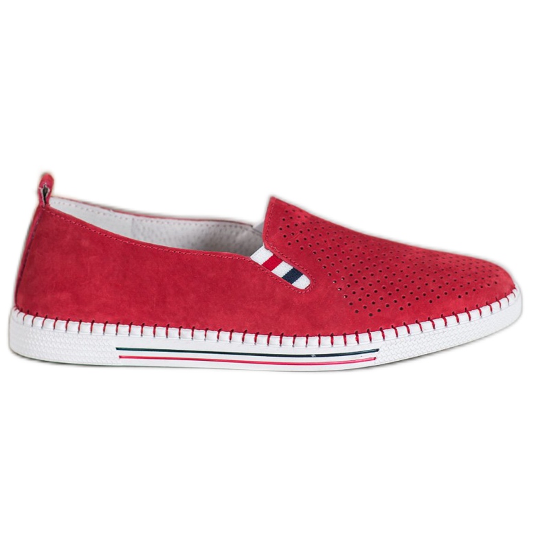 Filippo Scarpe da ginnastica rosse in pelle rosso