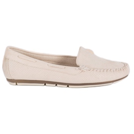 Clowse Mocassini Beige Con Camoscio