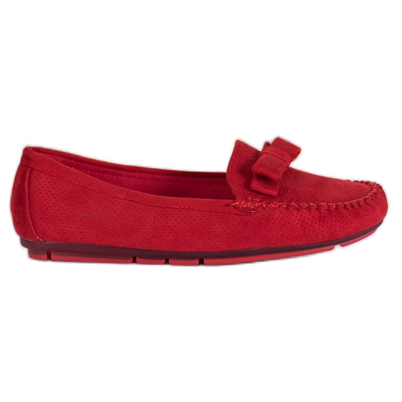 Clowse Mocassini traforati con fiocco rosso