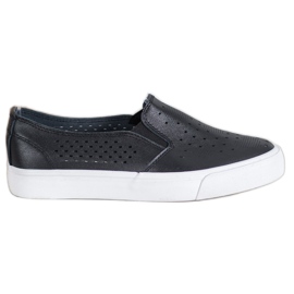 J. Star Sneakers traforate sulla piattaforma nero