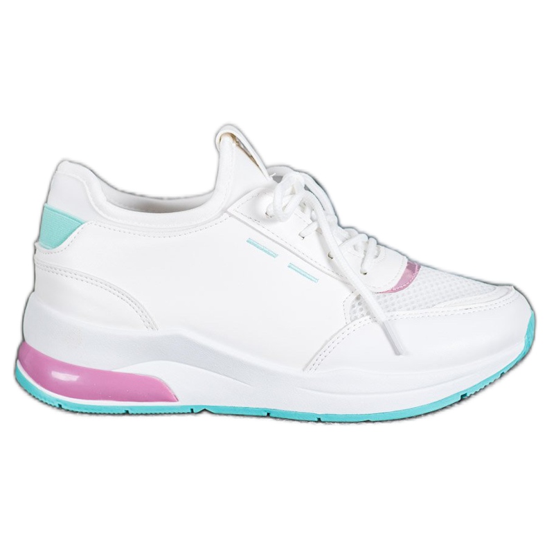 SHELOVET Scarpe Allacciate In Ecopelle bianca
