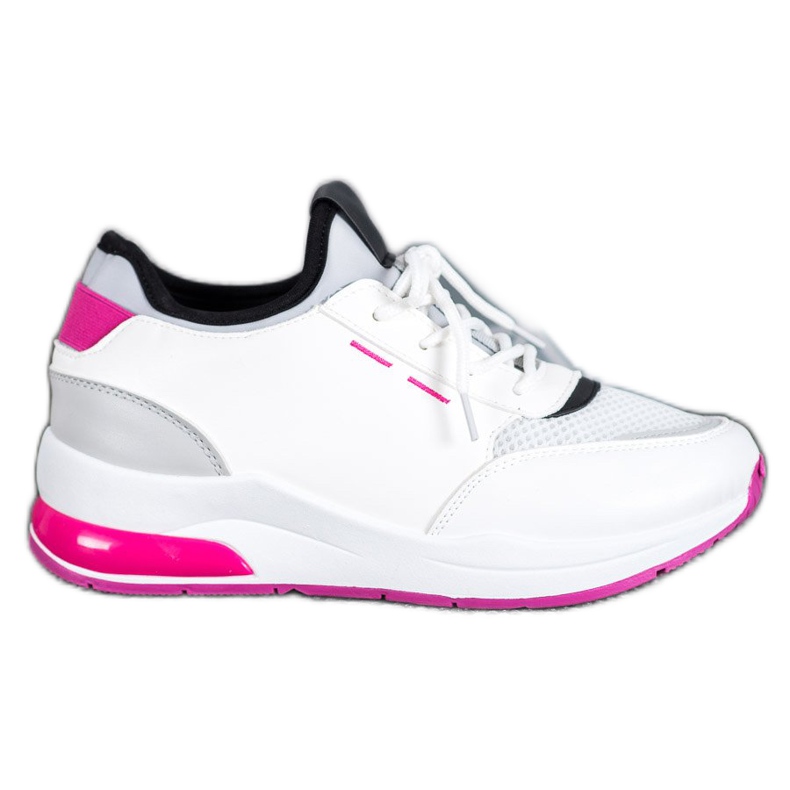 SHELOVET Scarpe Allacciate In Ecopelle bianca
