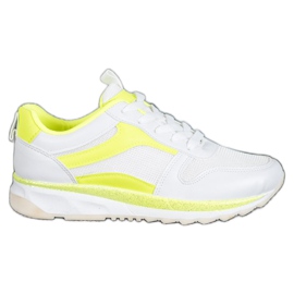 SHELOVET Scarpe bianche legate bianca