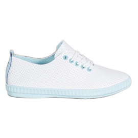 SHELOVET Sneakers leggere traforate bianco