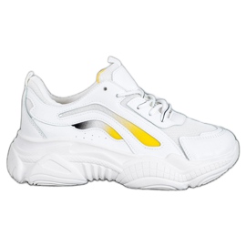SHELOVET Scarpe da ginnastica bianche alla moda bianco