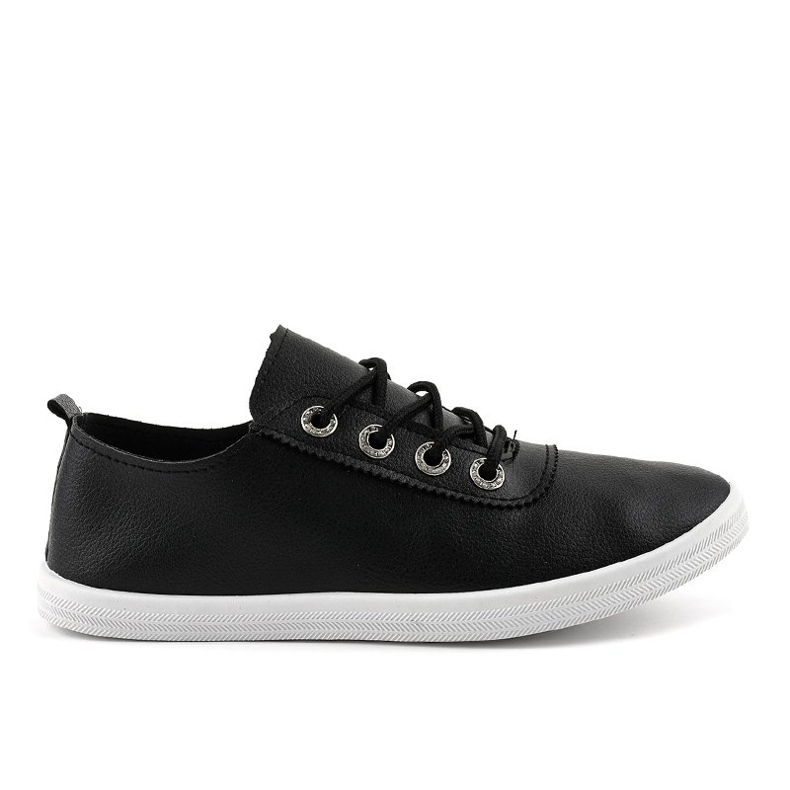 Sneakers classiche nere W9786-1 nero