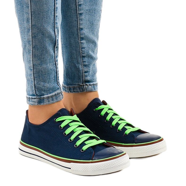 Sneakers classiche blu navy W03