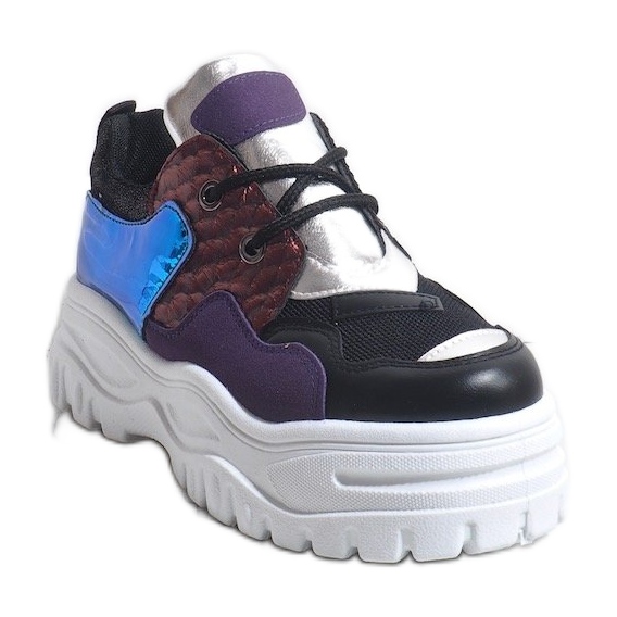 Sneakers sportive nere alla moda R-458 nero