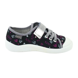 Scarpe per bambini Befado 251Y142 nero rosa grigio